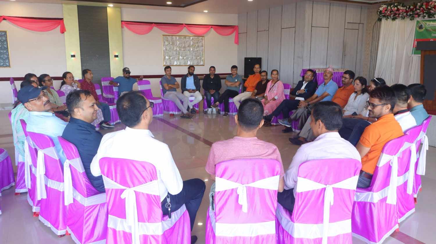 Board meeting in session - Circle discussion format