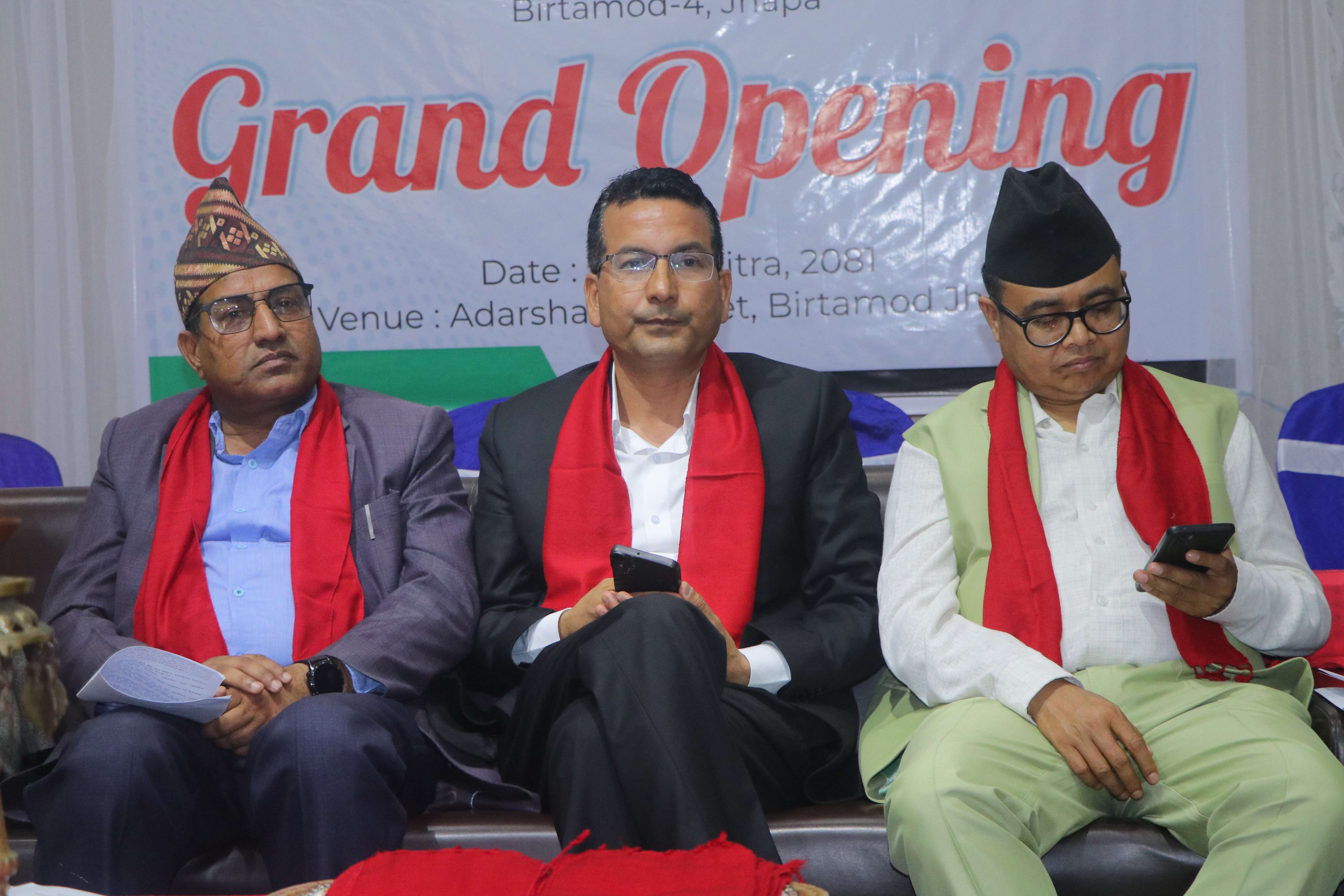 Company executives at the opening ceremony