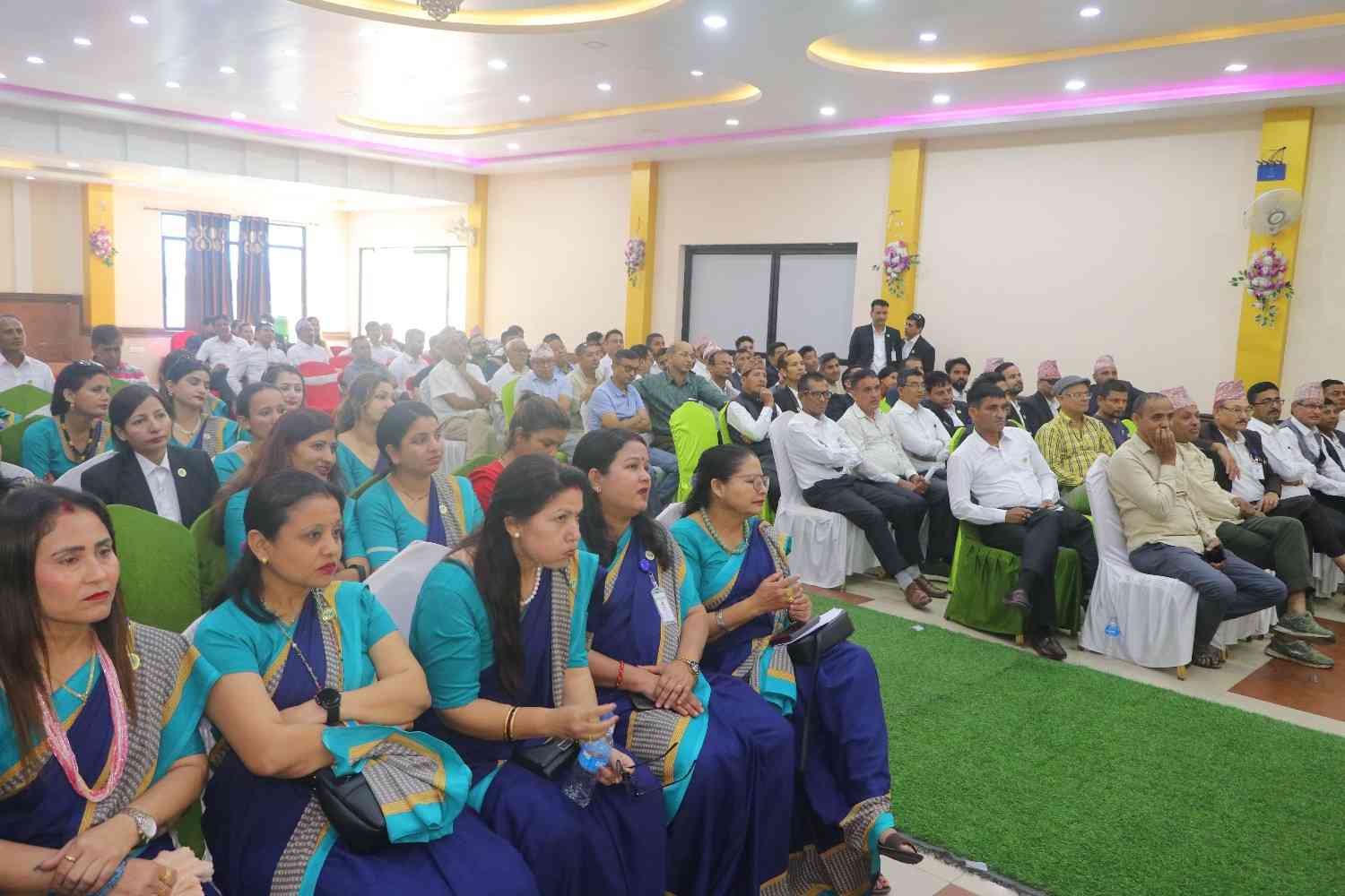 Audience participation during the opening ceremony