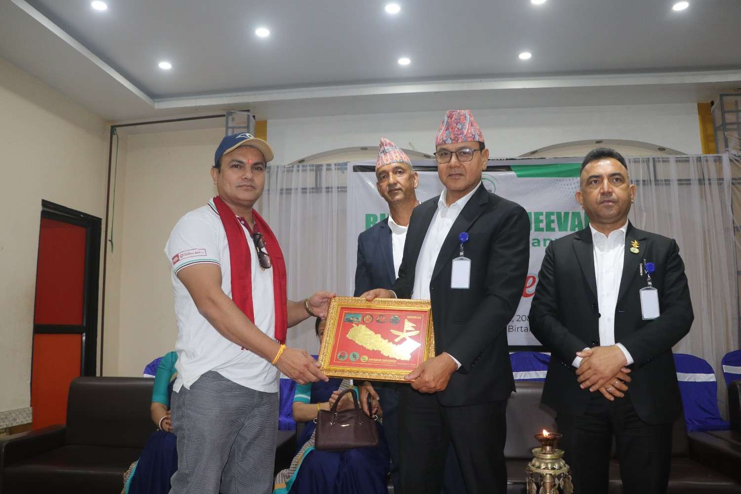 Certificate exchange with local government representatives