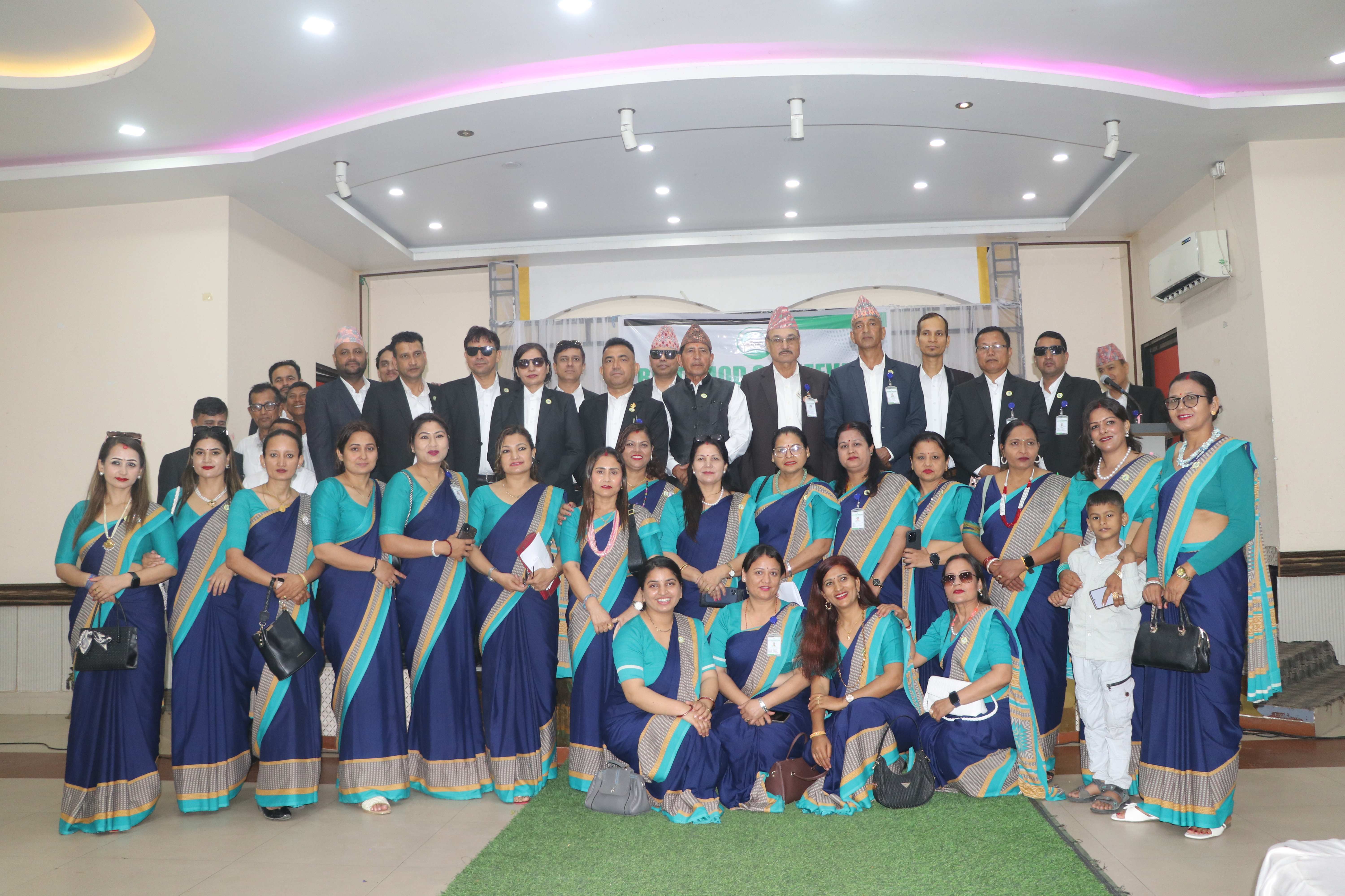 Group photo with team members and guests