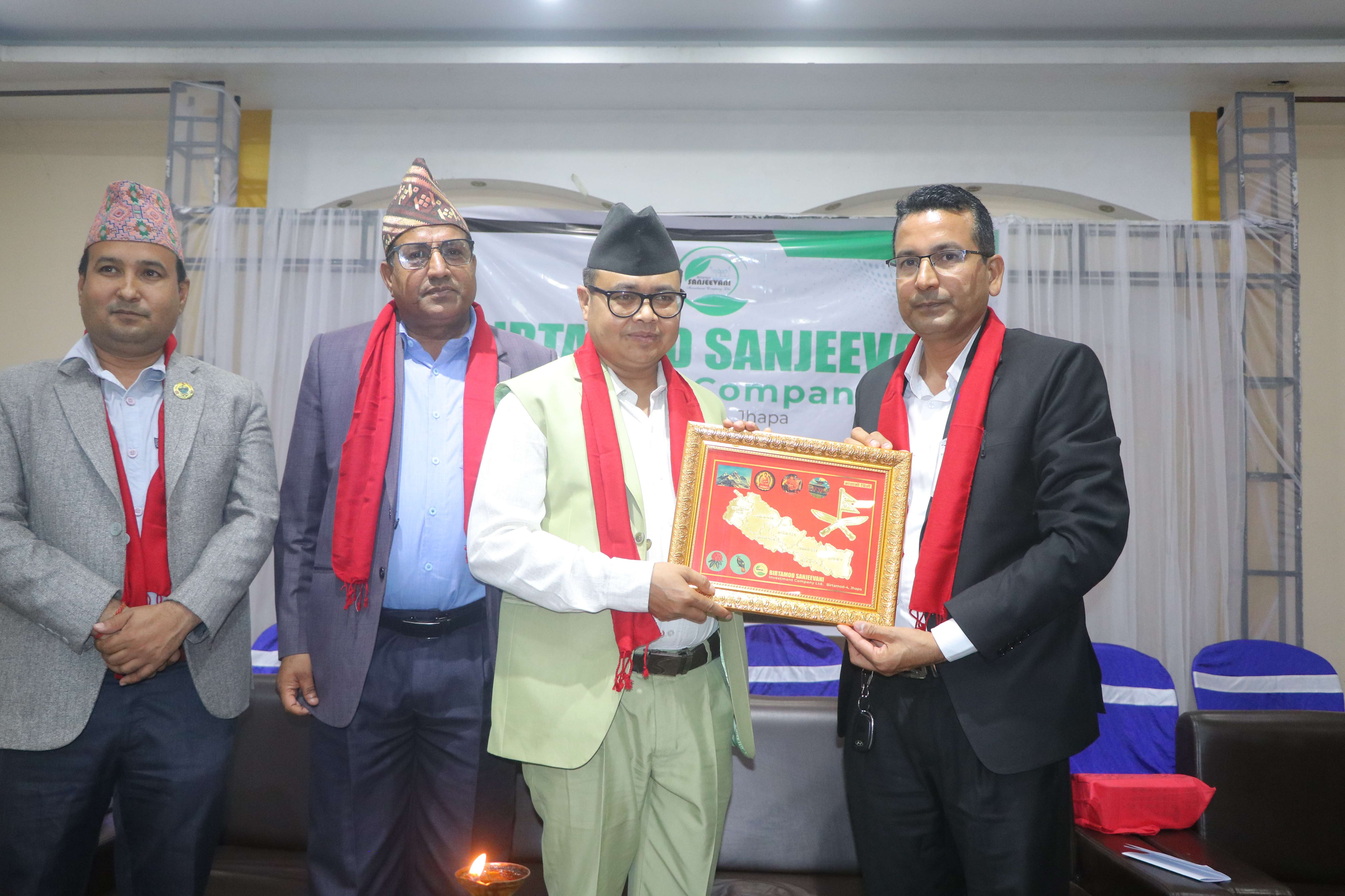 Recognition ceremony with local officials
